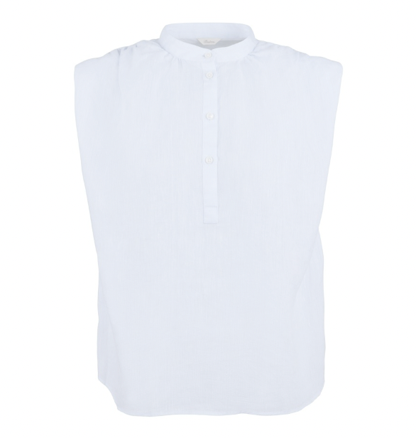 Ellen Linen Blouse, White