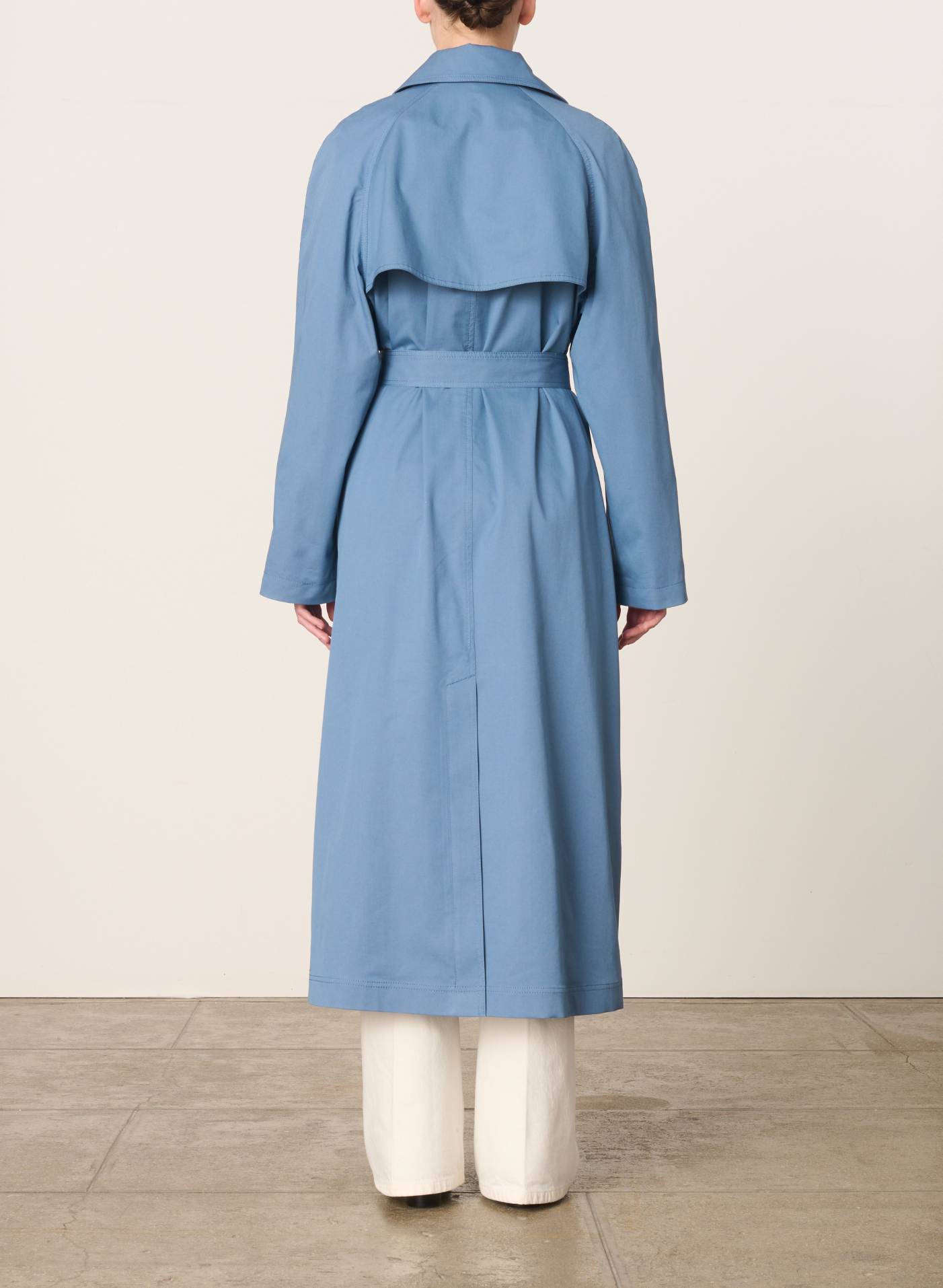 Faro Trench Coat, Bleu