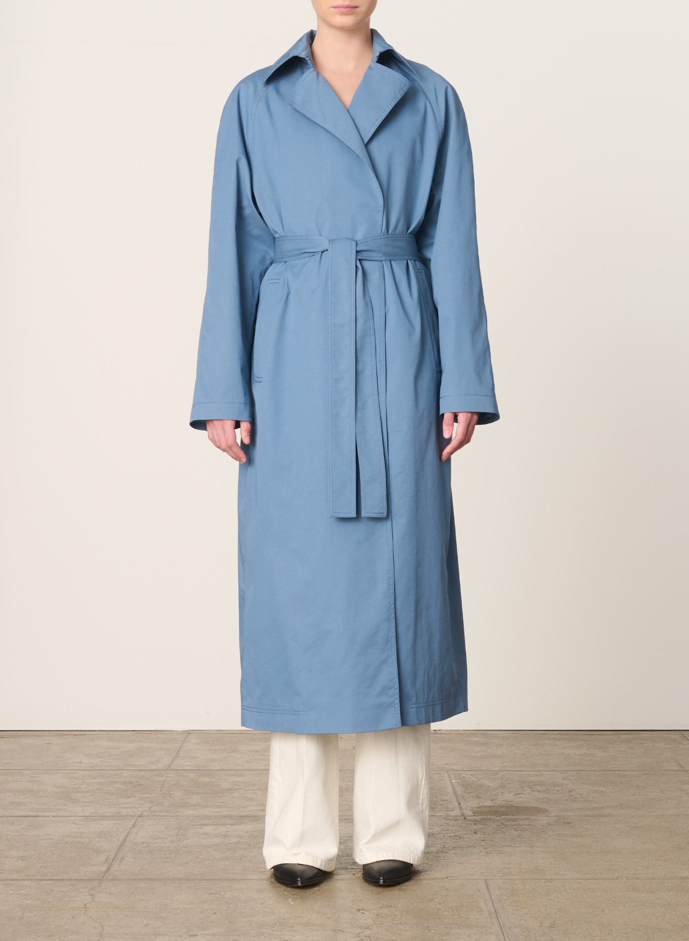 Faro Trench Coat, Bleu