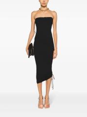 Fatal Draping Dress, Black