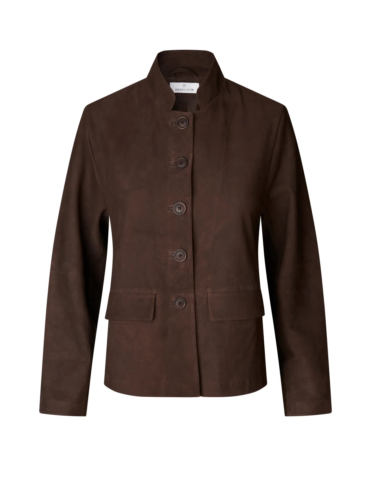 Felina Suede Blazer, Dark Chocolate