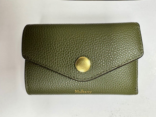 Vikt plånbok med flera kort, enbärsgrön