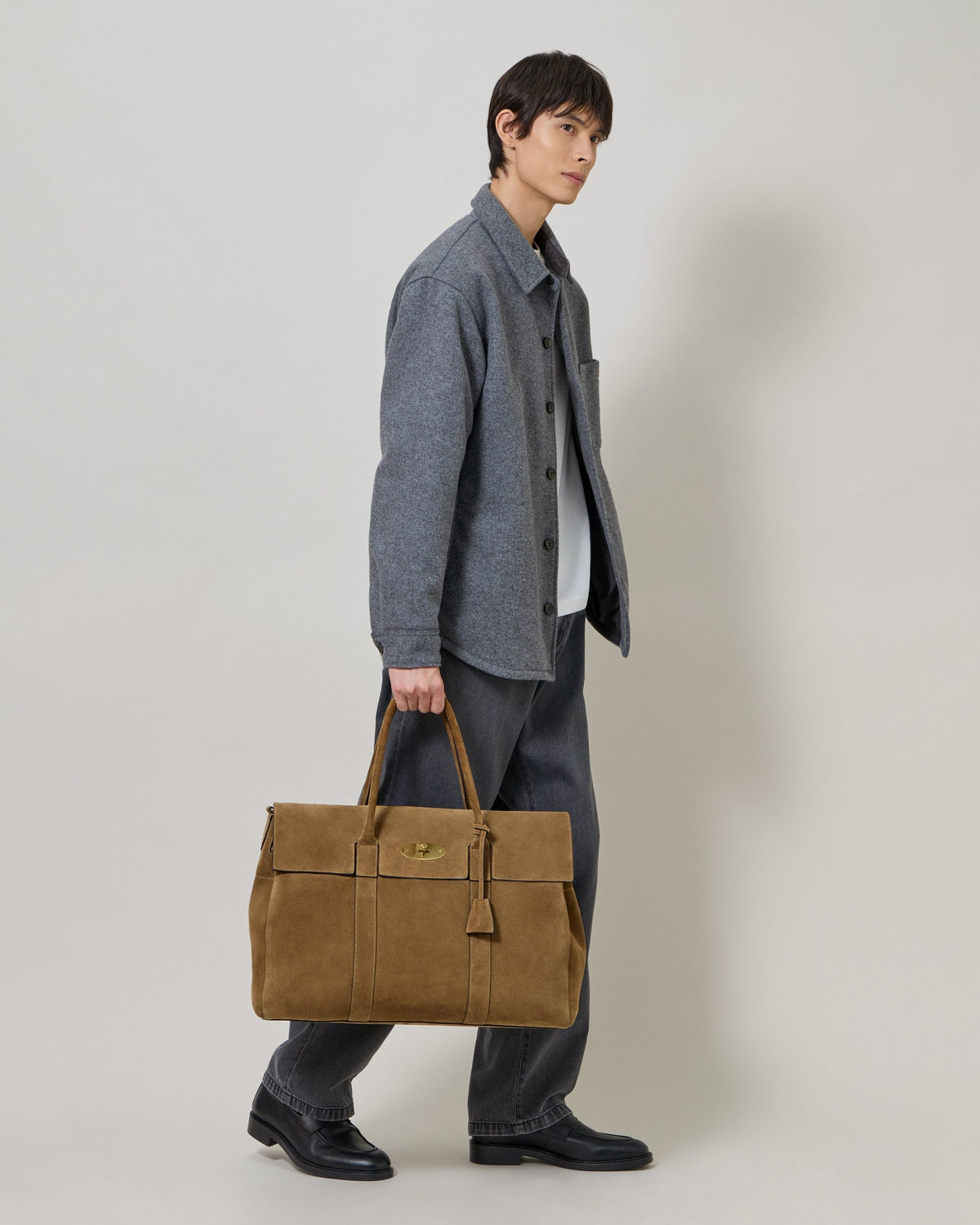 Heritage Piccadilly Holdall Suede, Salcombe Sand