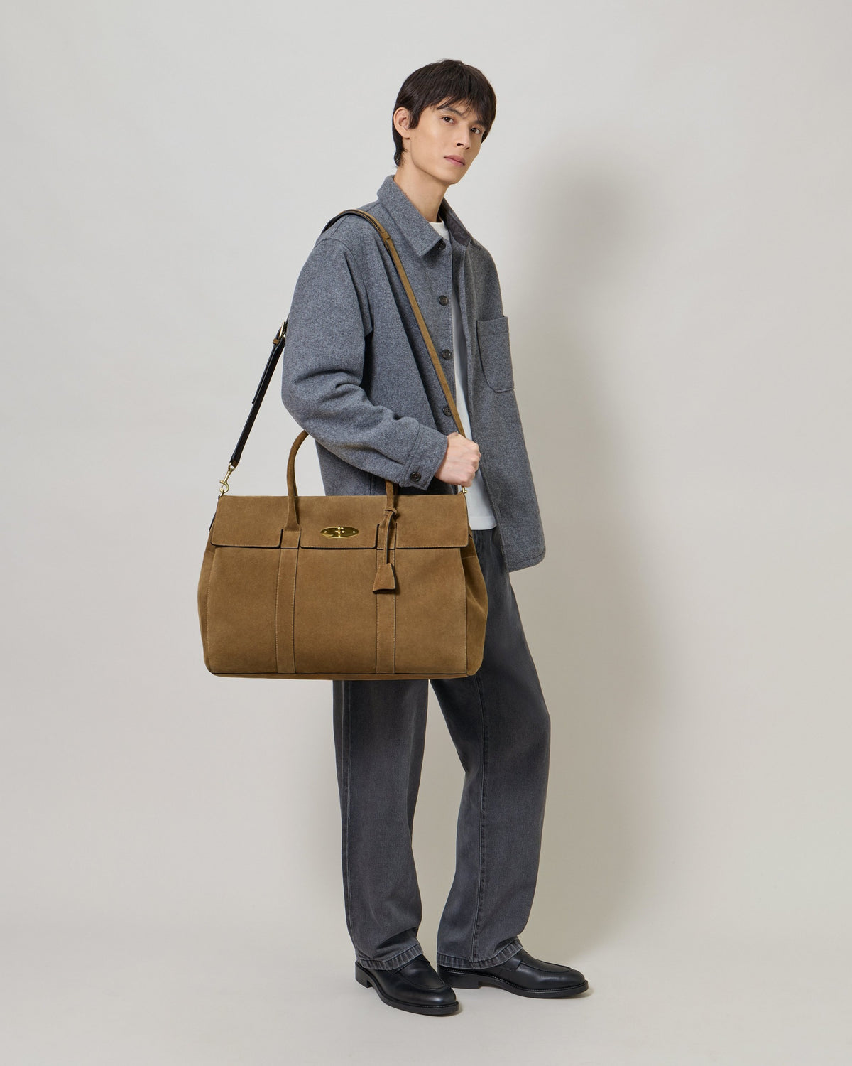 Heritage Piccadilly Holdall Suede, Salcombe Sand