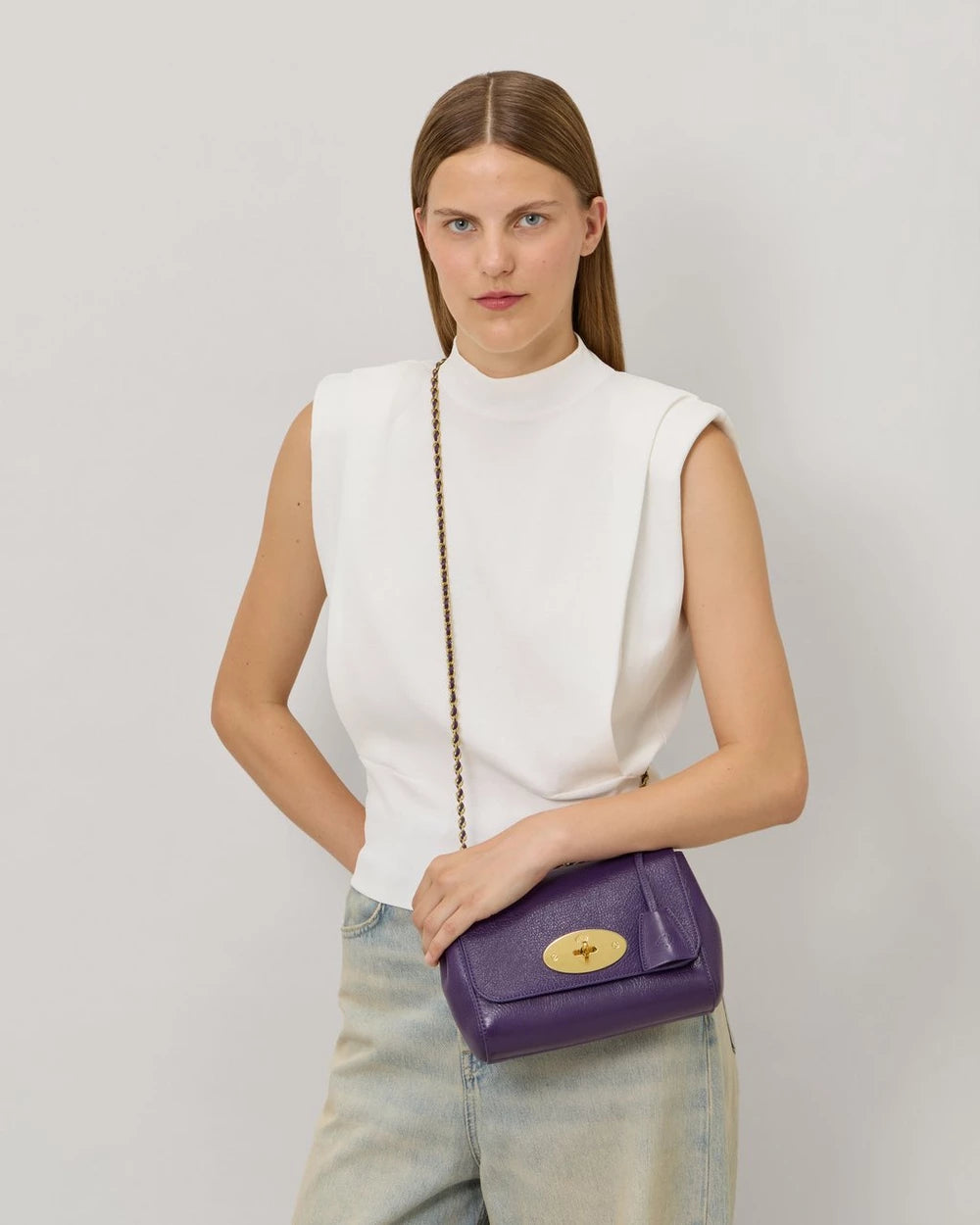 Lily Amethyst Högglans Läder