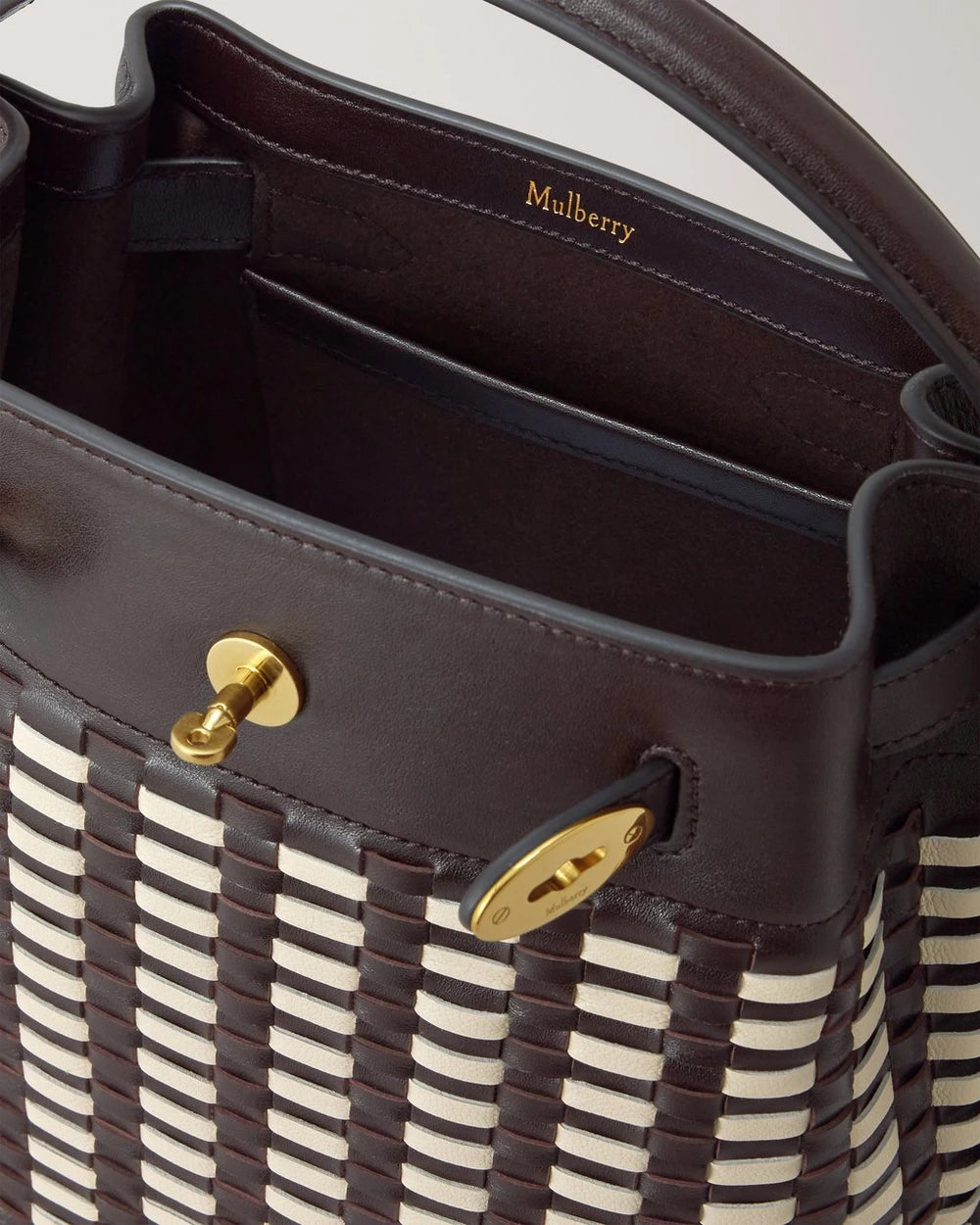 Islington Bucket, Ebony - Eggshell