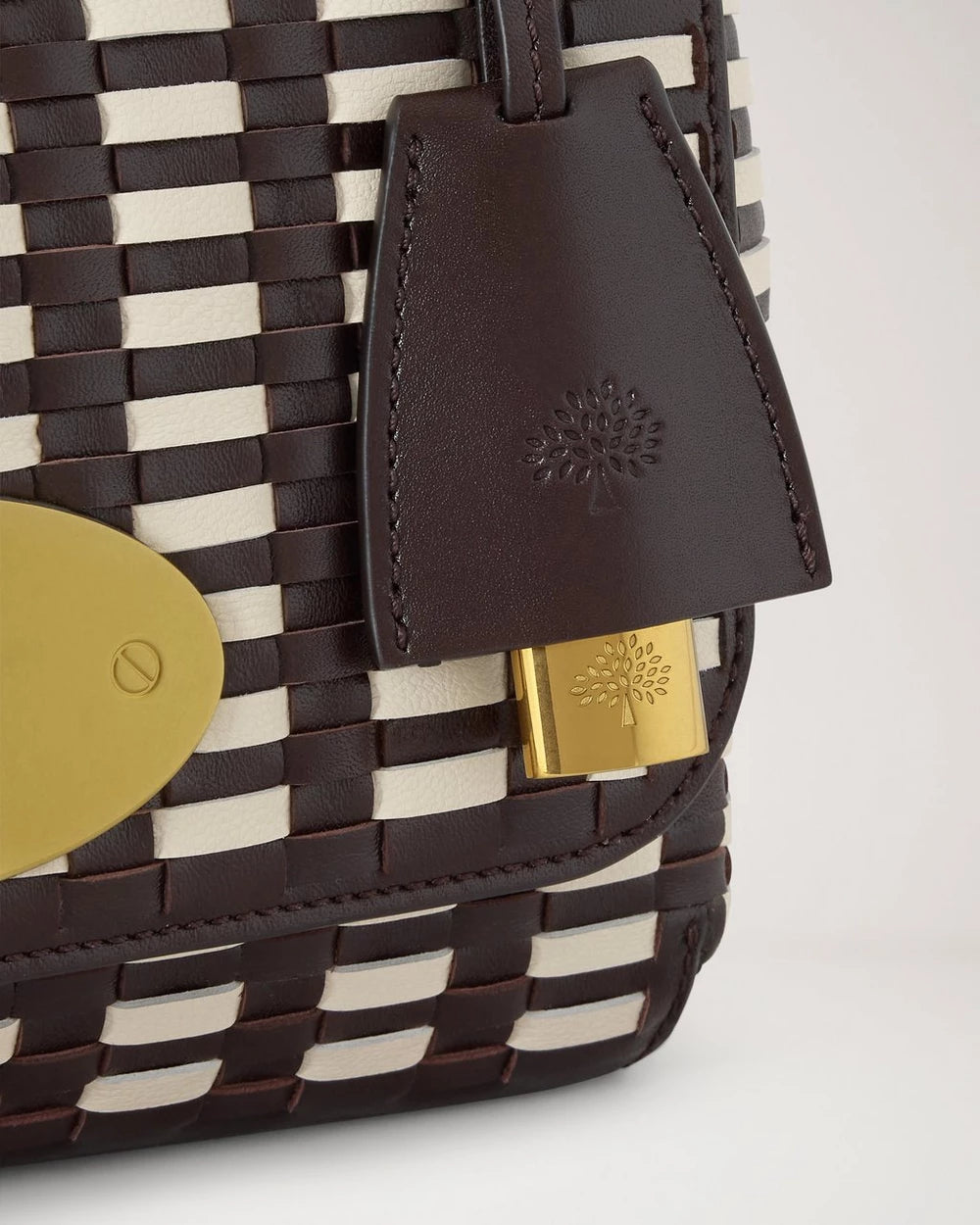 Lily Shoulderbag in Ebony - Eggshell