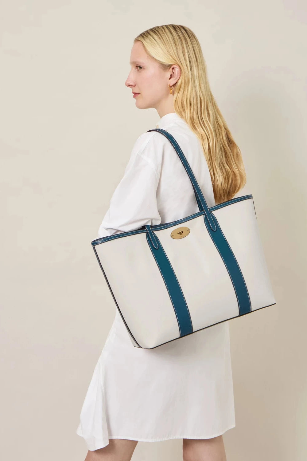 Bayswater Tote, Natur & Out of the Blue Canvas