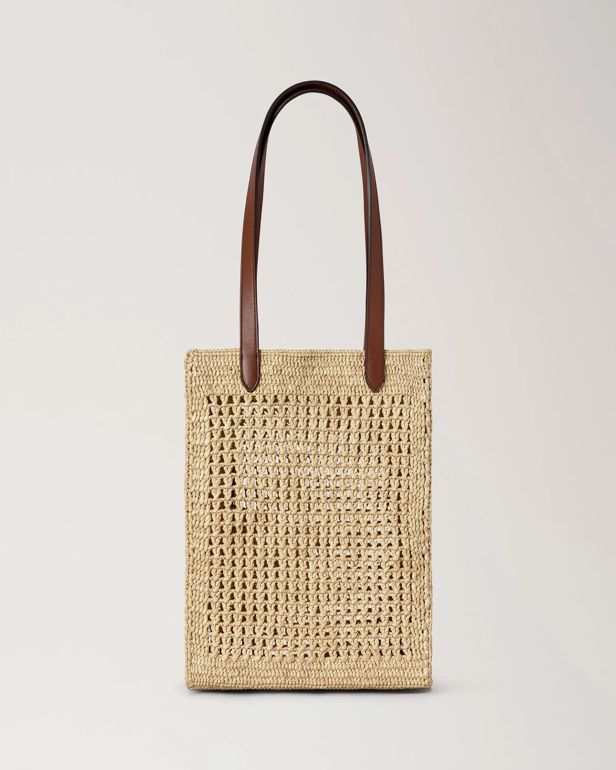 Small Crochet Tote, Natural