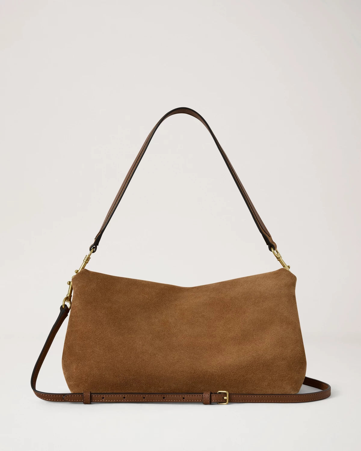 Delilah Flap Bag Wildleder, Vintage Eiche