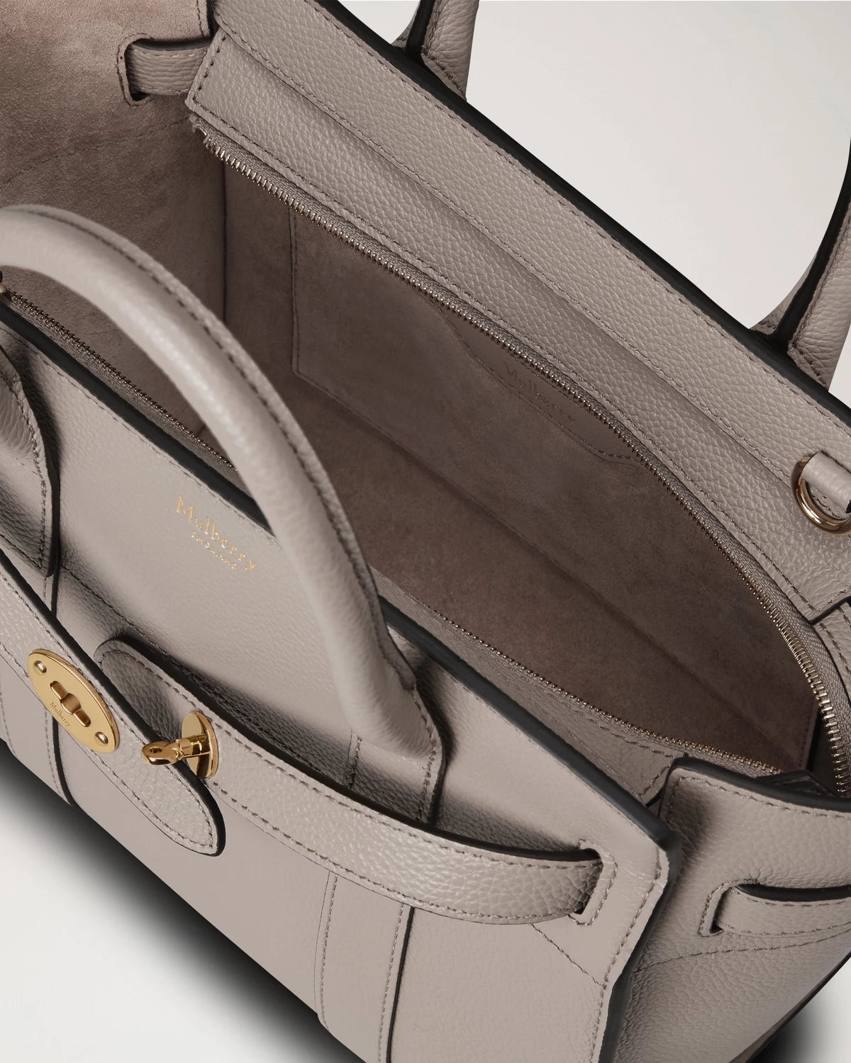 Mini Zipped Bayswater, Cashmere Taupe