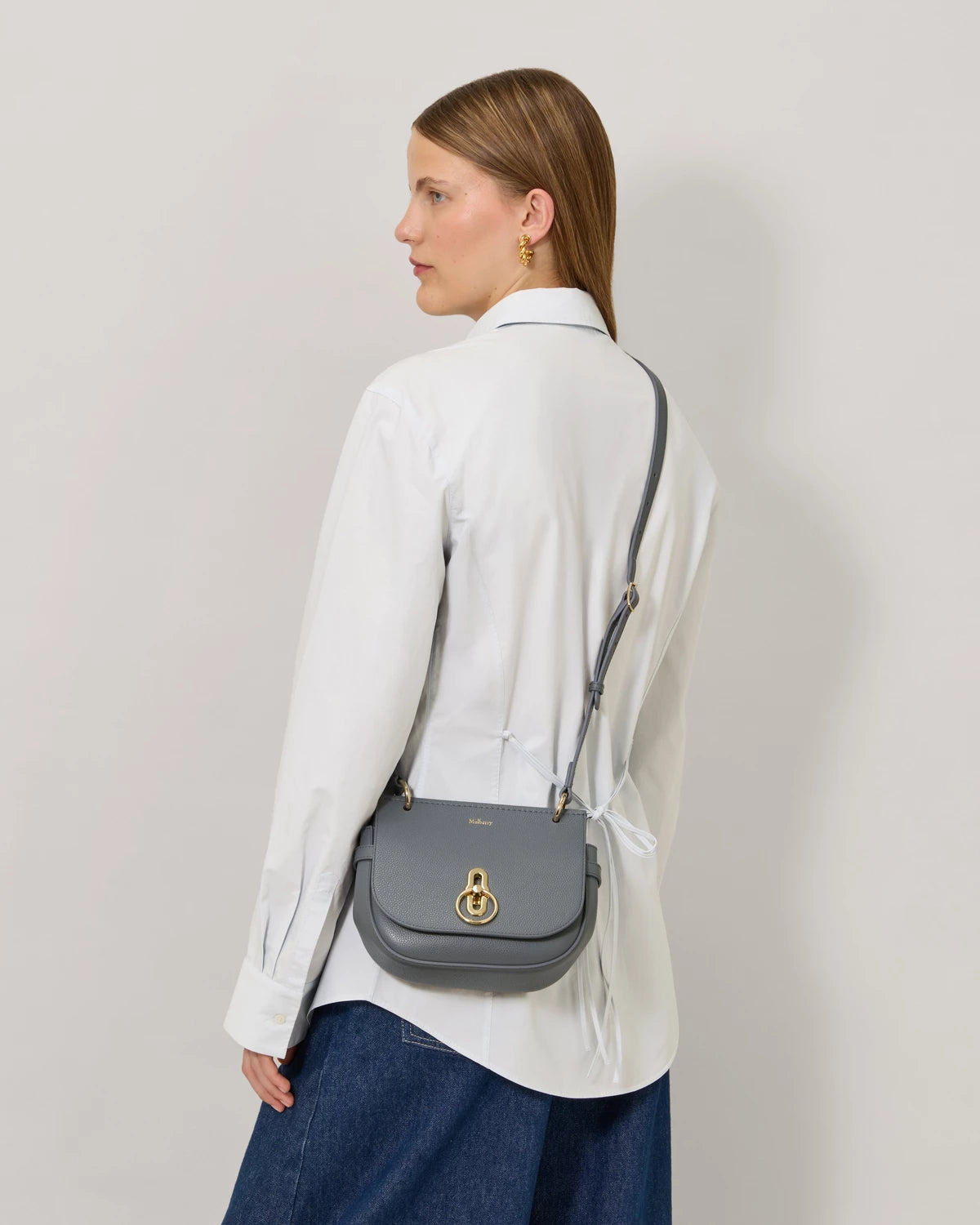 Small Amberley Satchel, Foggy Grey