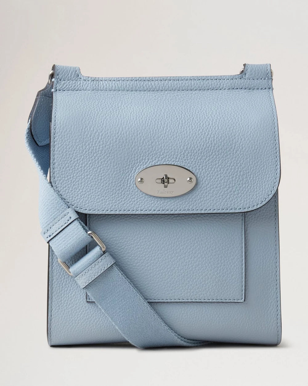 Mulberry Small Antony Poplin Blue
