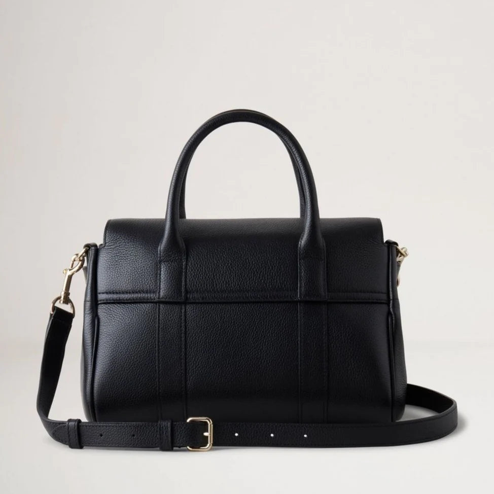 Small Bayswater Satchel Bag, Black