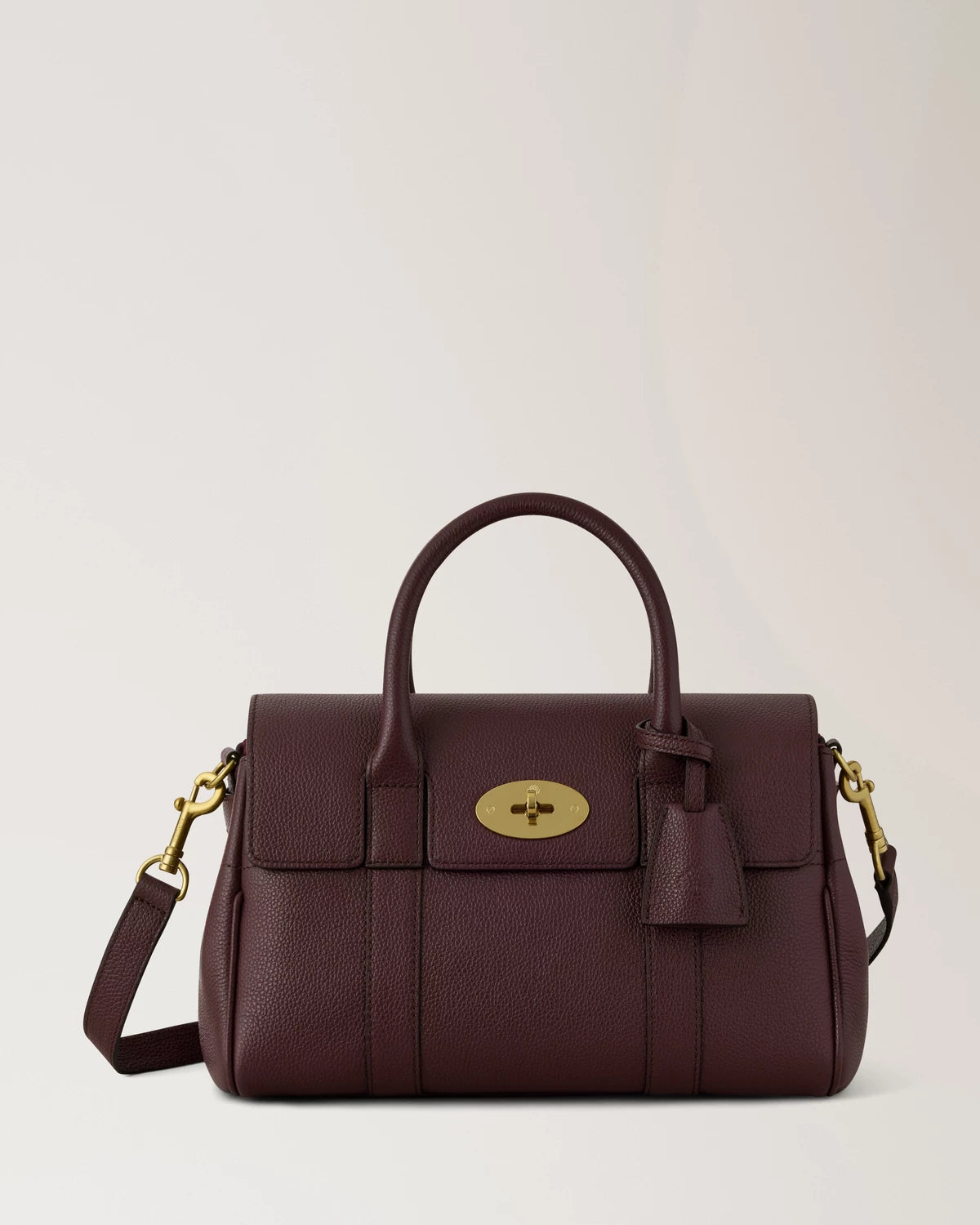 Small Bayswater Satchel Bag, Oxblood