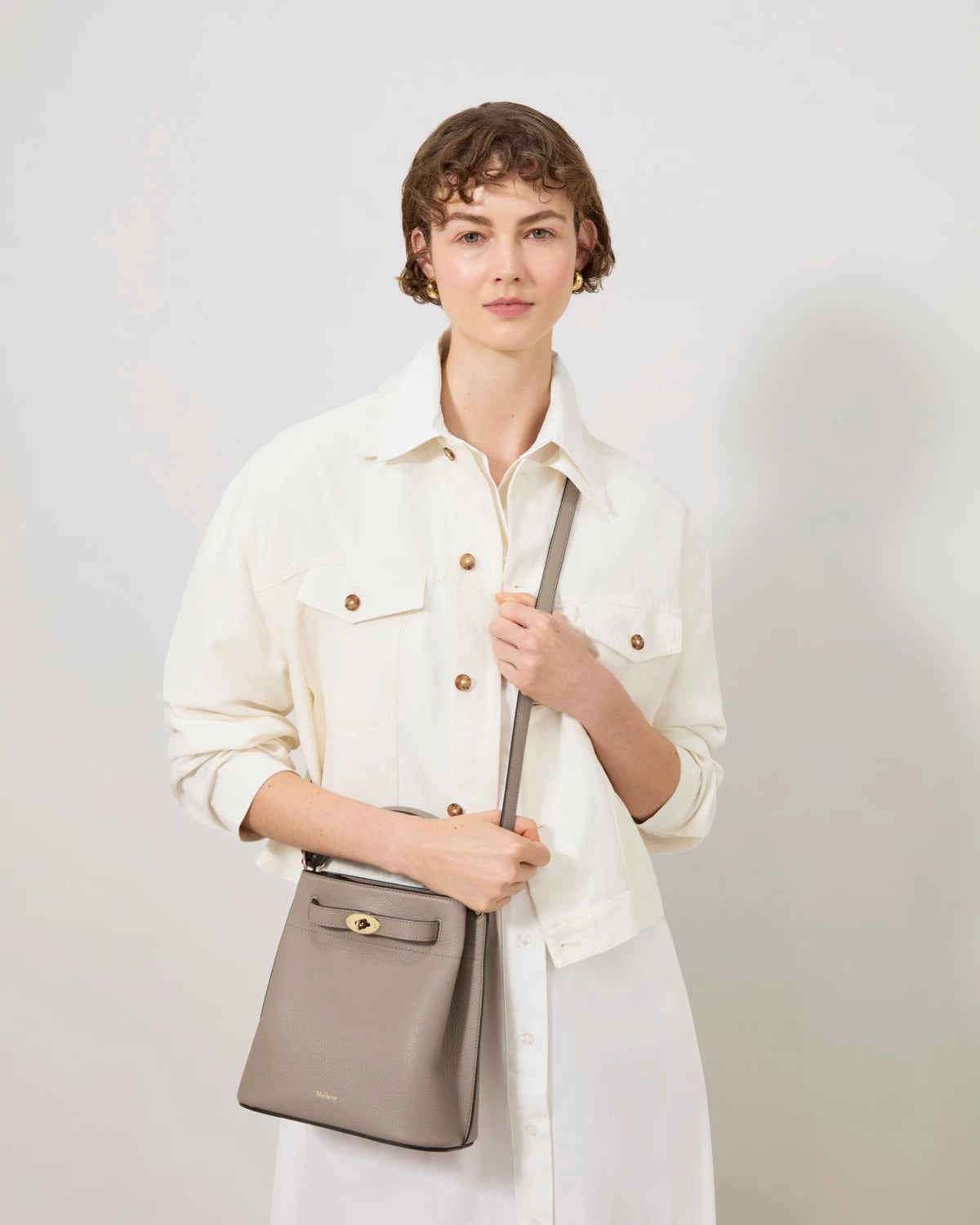 Islington Bucket, Cashmere Taupe