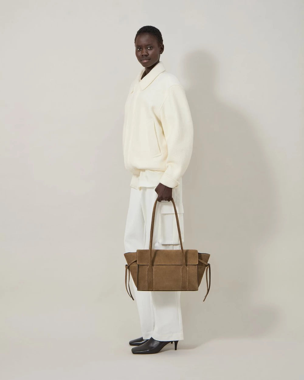 Small Soft Bayswater Suede, Salcombe Sand