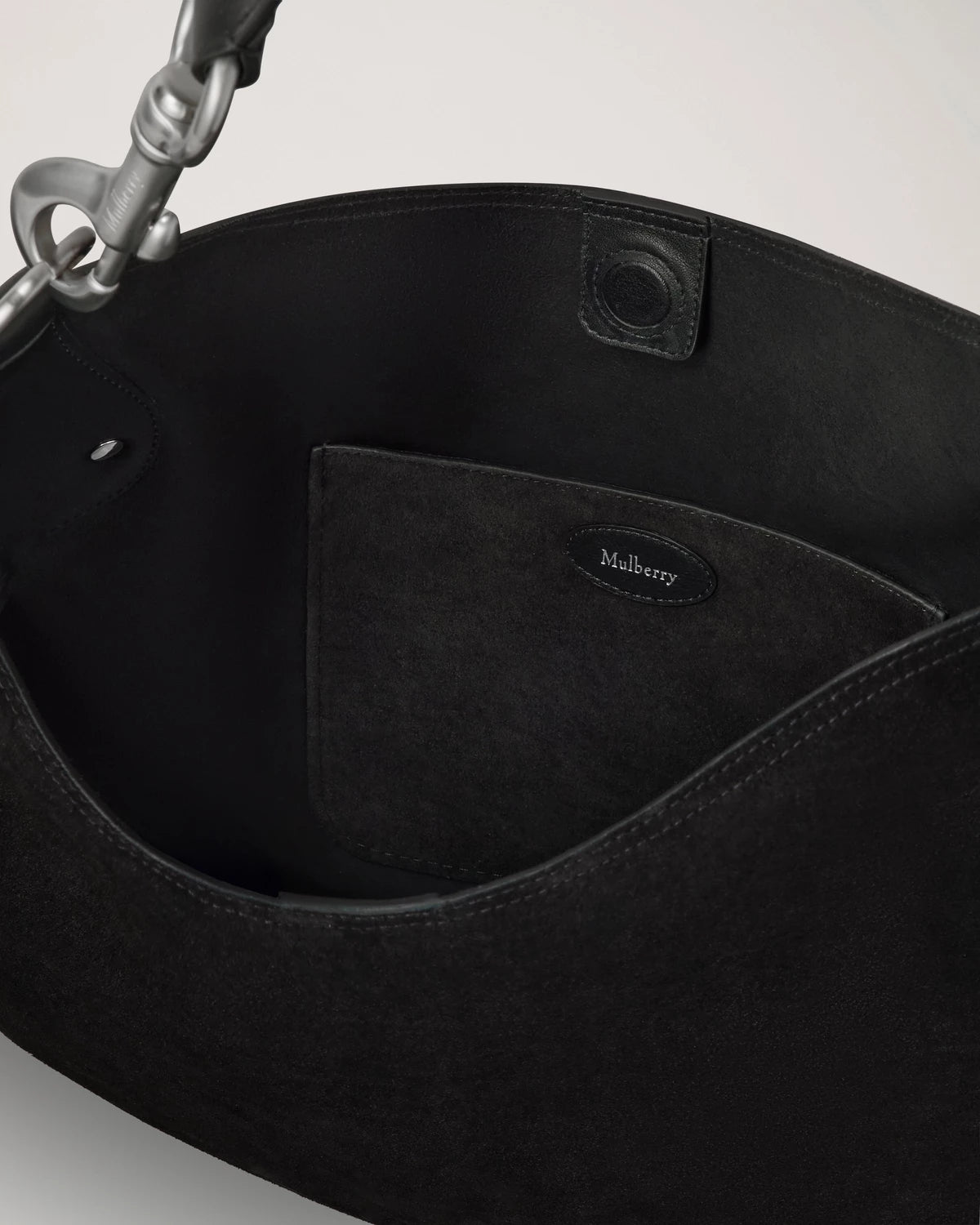 Hackney Shoulderbag Suede, Black