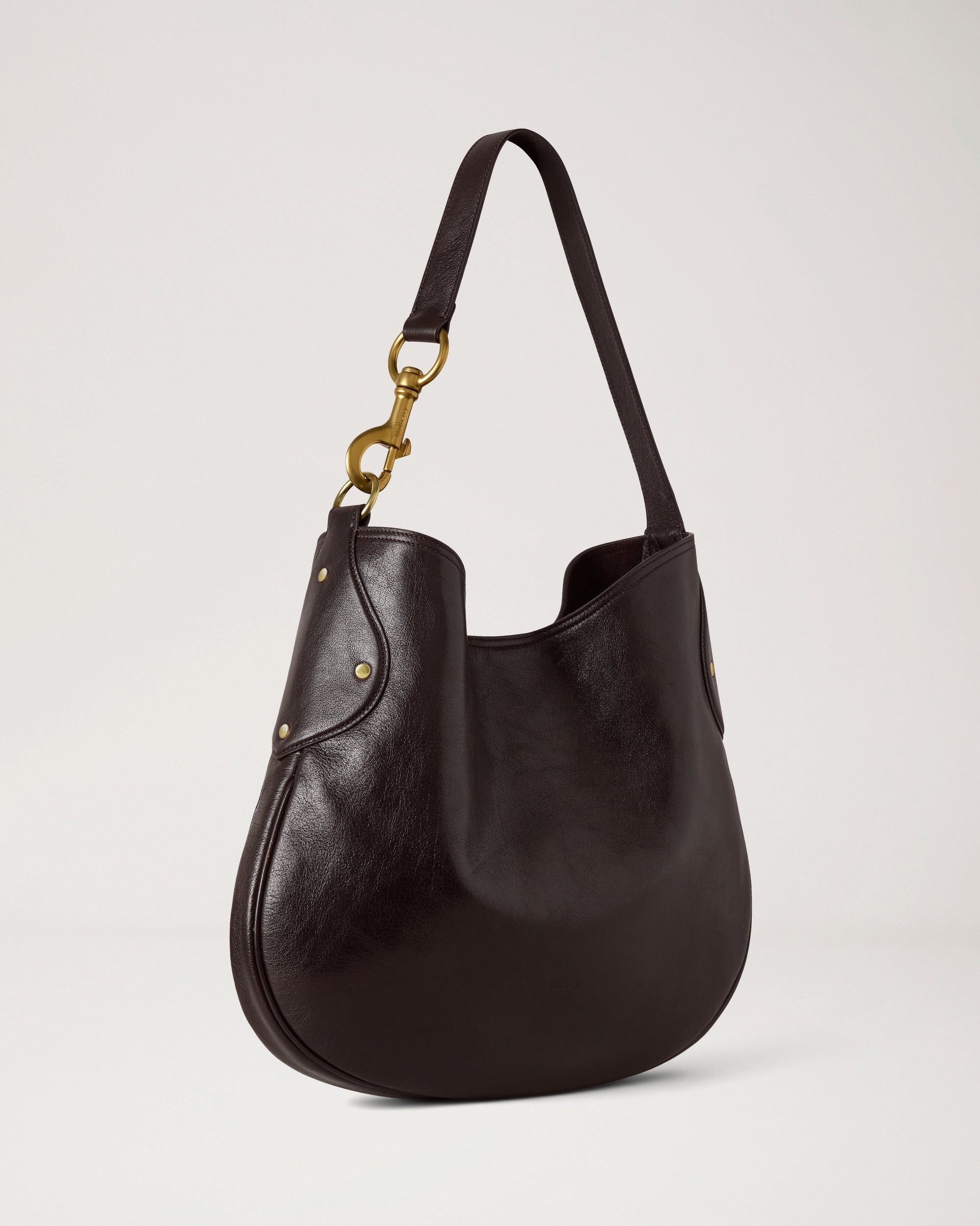 Hackney Shoulder Bag Shiny Buffalo, Ebony