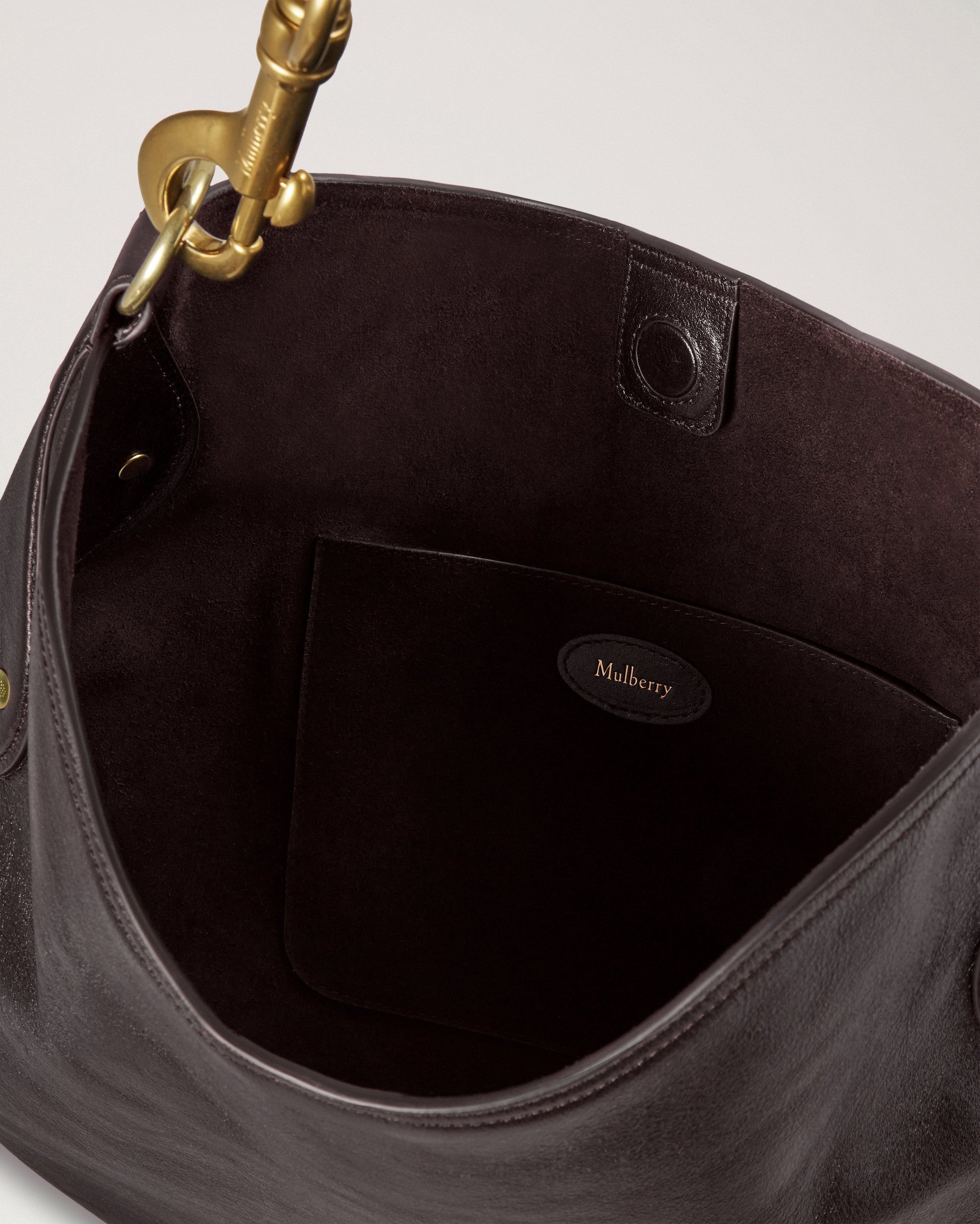 Hackney Axelväska Shiny Buffalo, Ebenholts