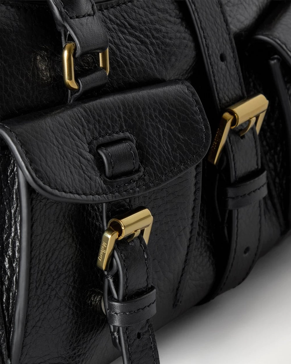 Small Roxanne High Shine Leather, Black