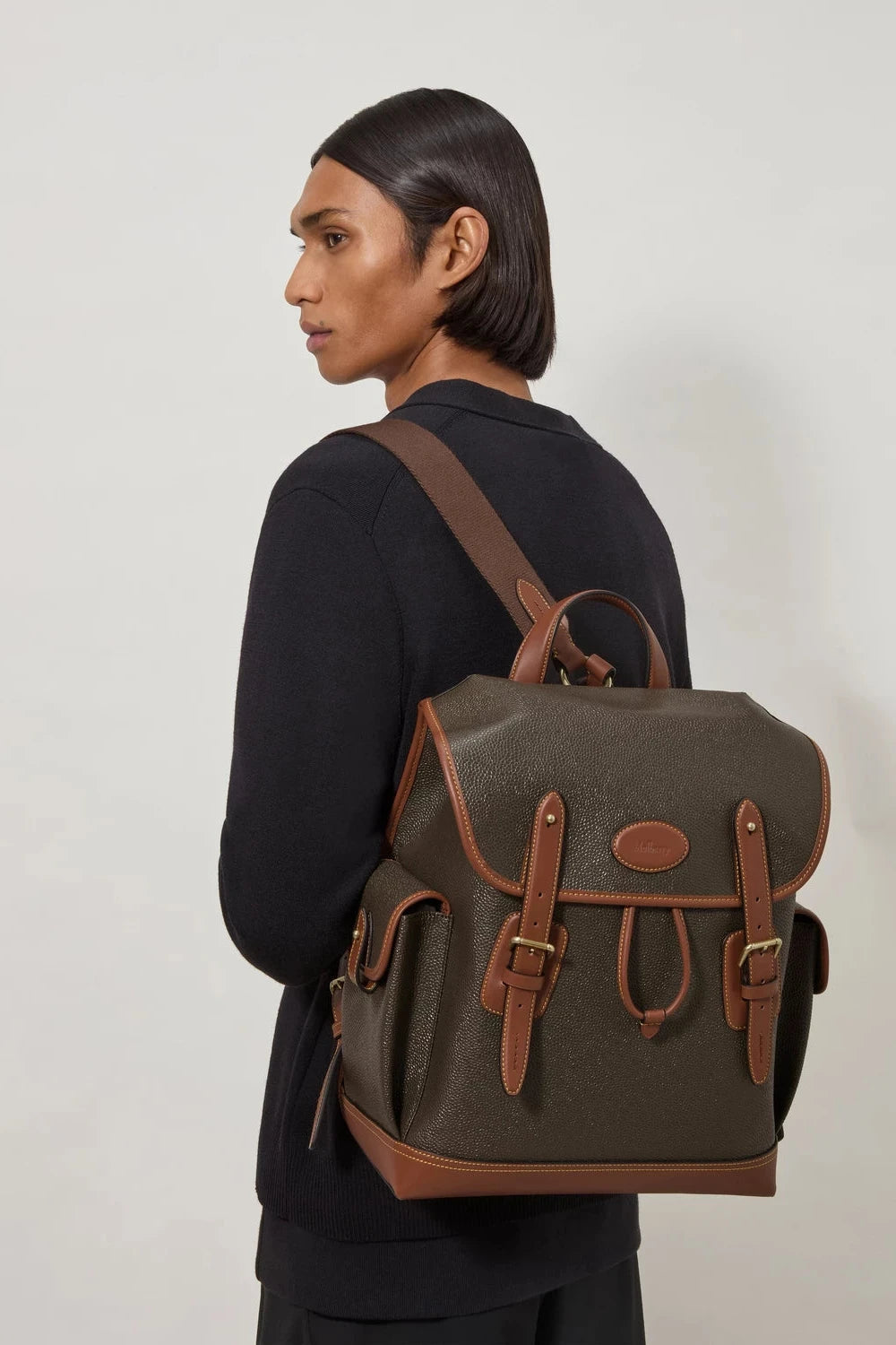 Heritage Backpack Eco Scotchgrain, Mole-Cognac