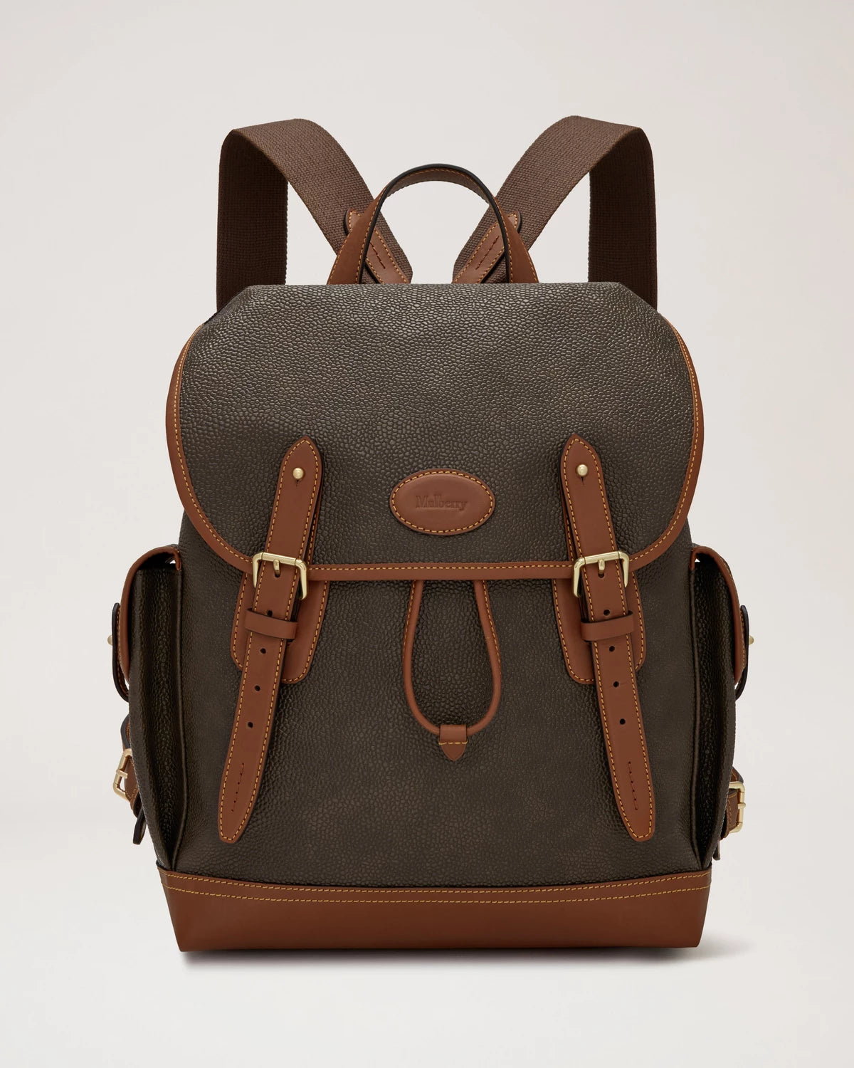Heritage Rucksack Eco Scotchgrain, Mole-Cognac
