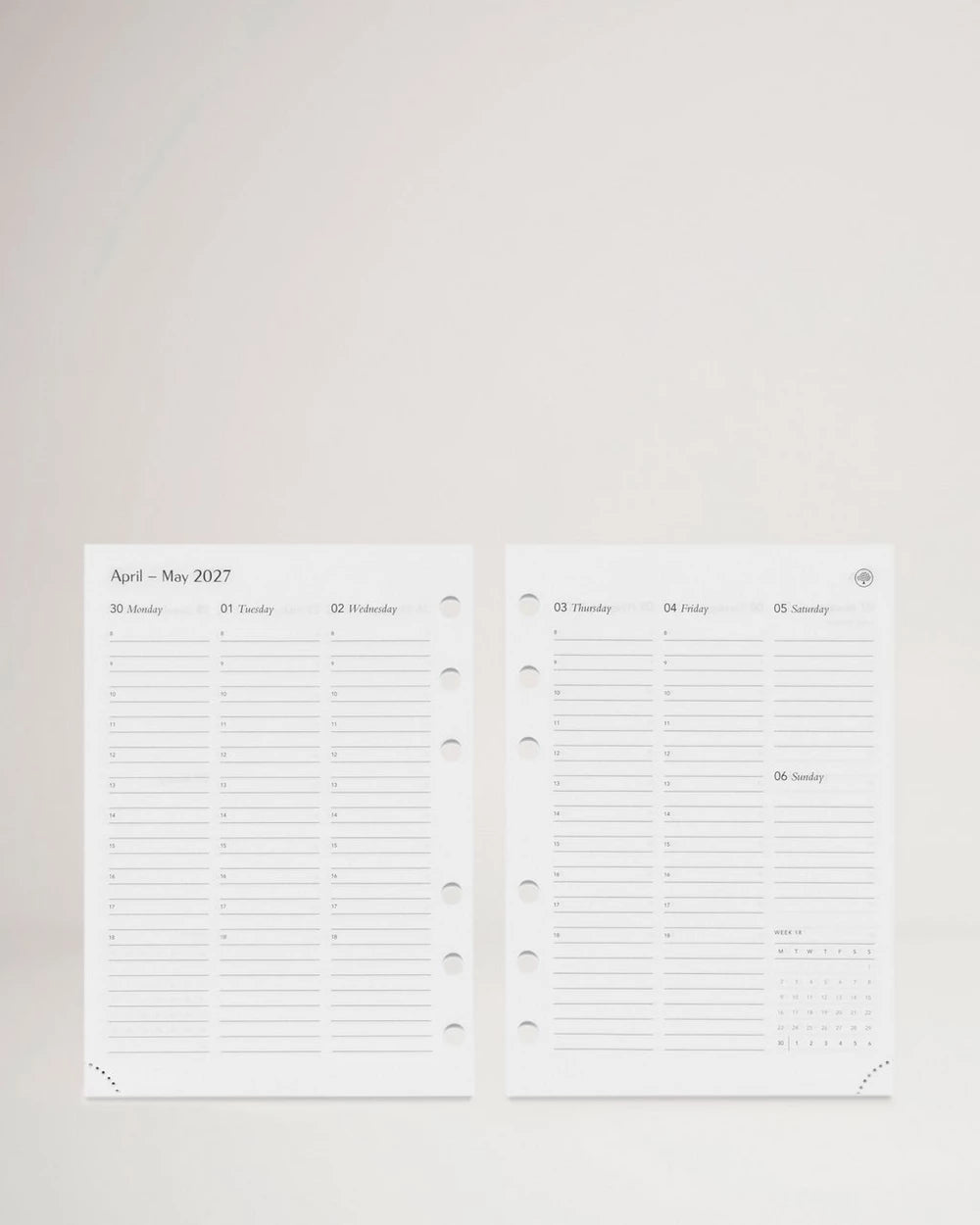 2027 Planner Diary Insert