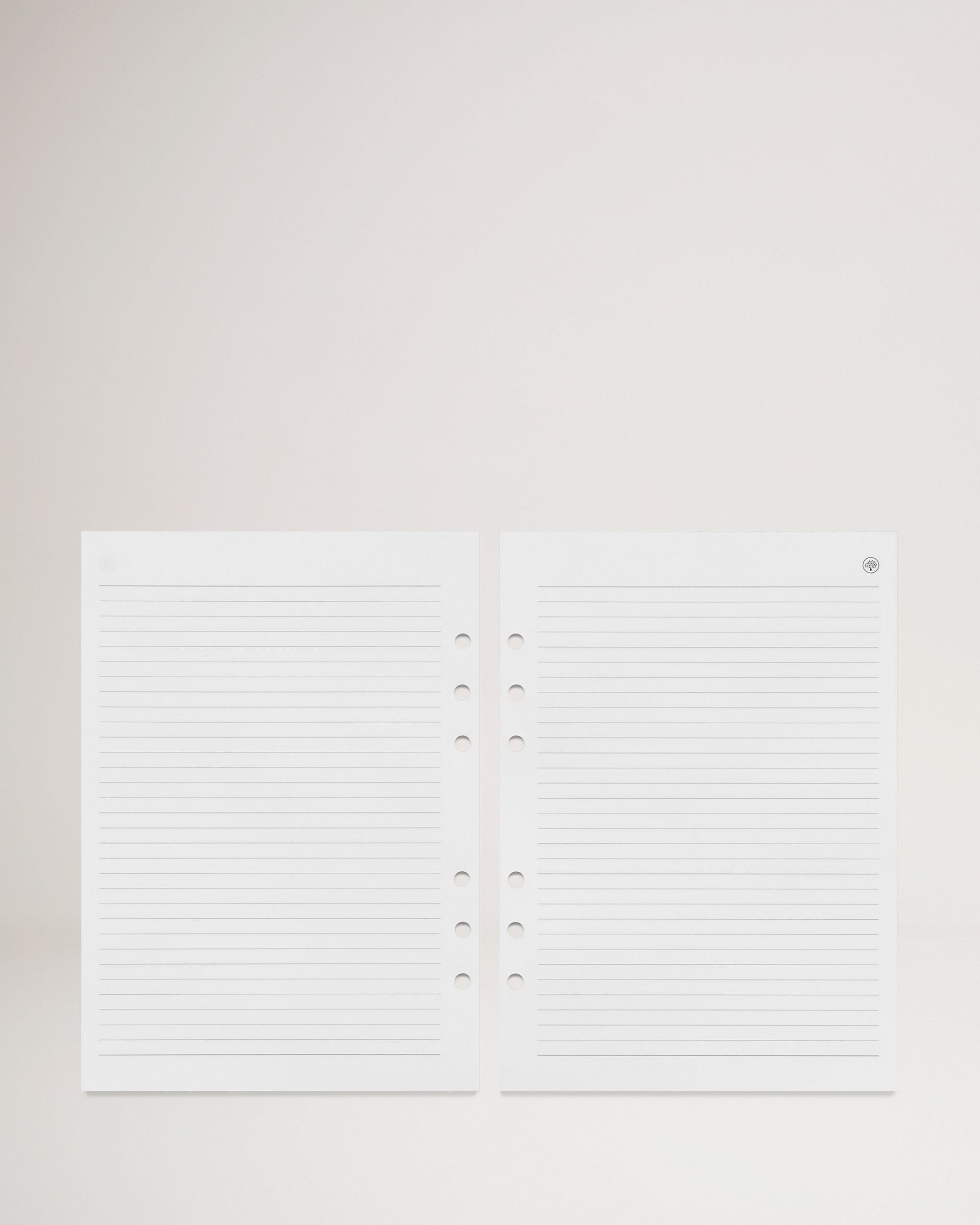 Ruled Paper for Planner, White