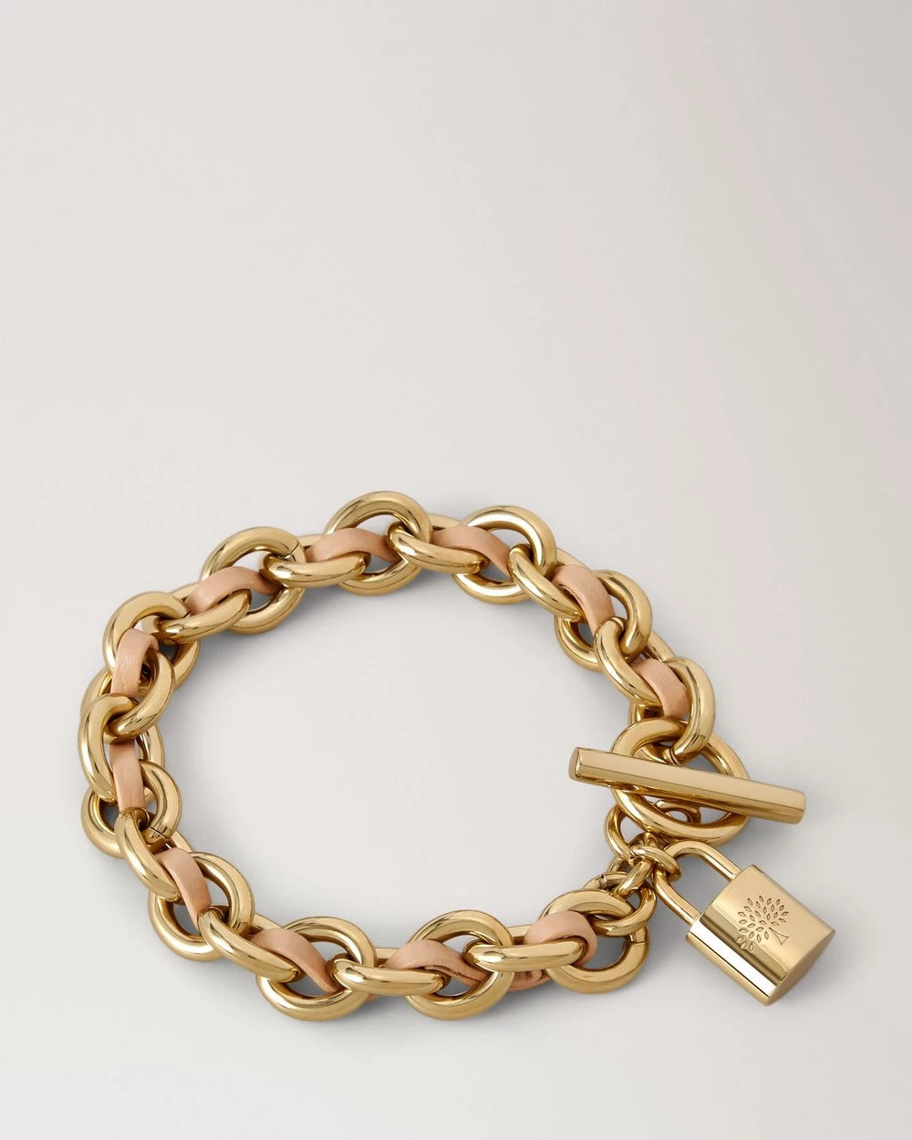 Lily Leather Chain Bracelet, Crumpet