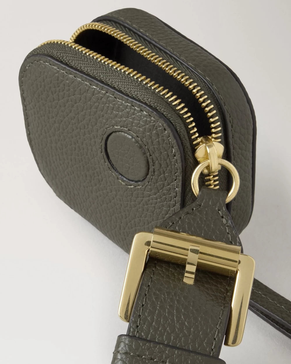 Roxanne Zipped Tech Airpod Case, Juniper Green