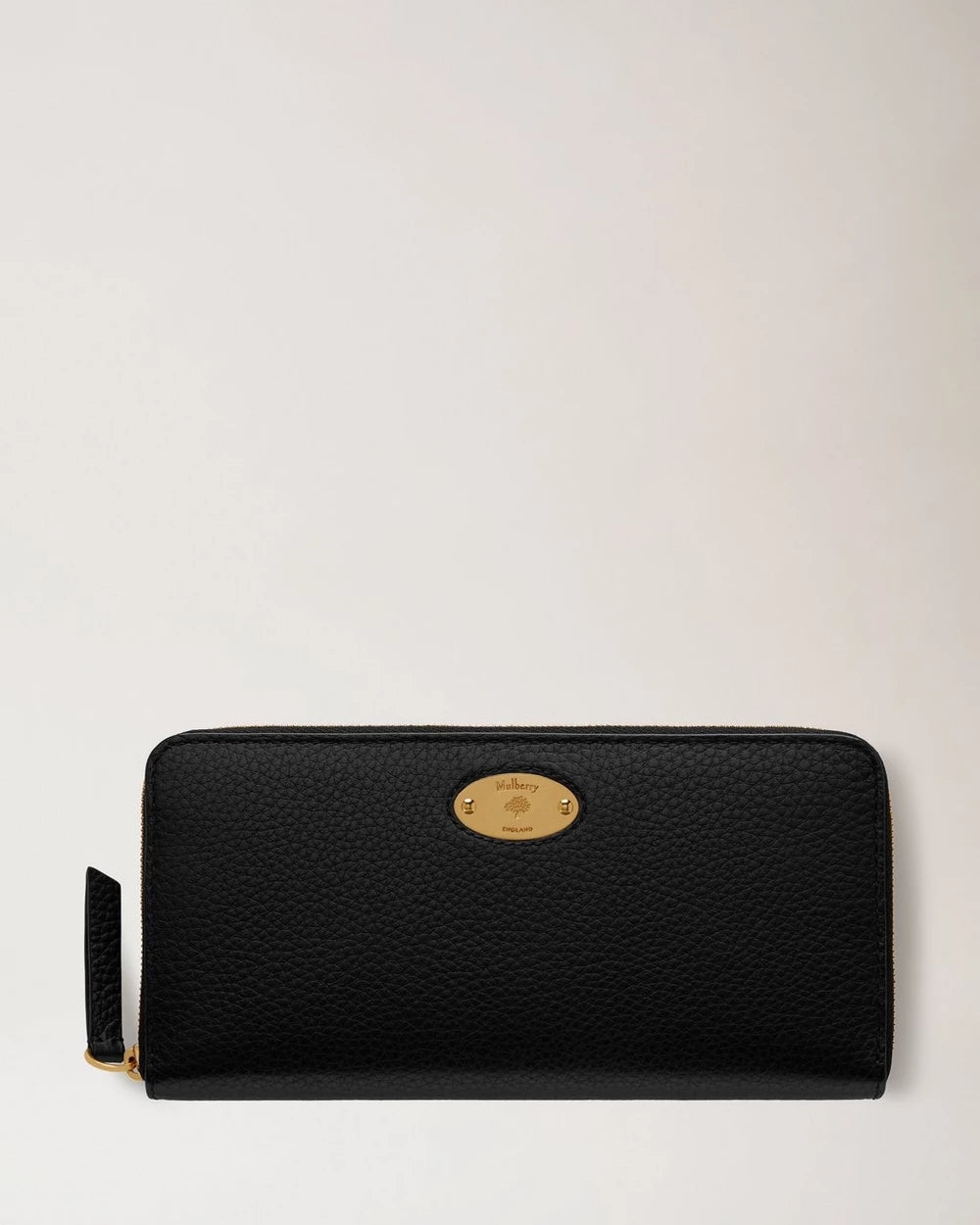 Plaque 8 Creditcard Zip Purse, Black.