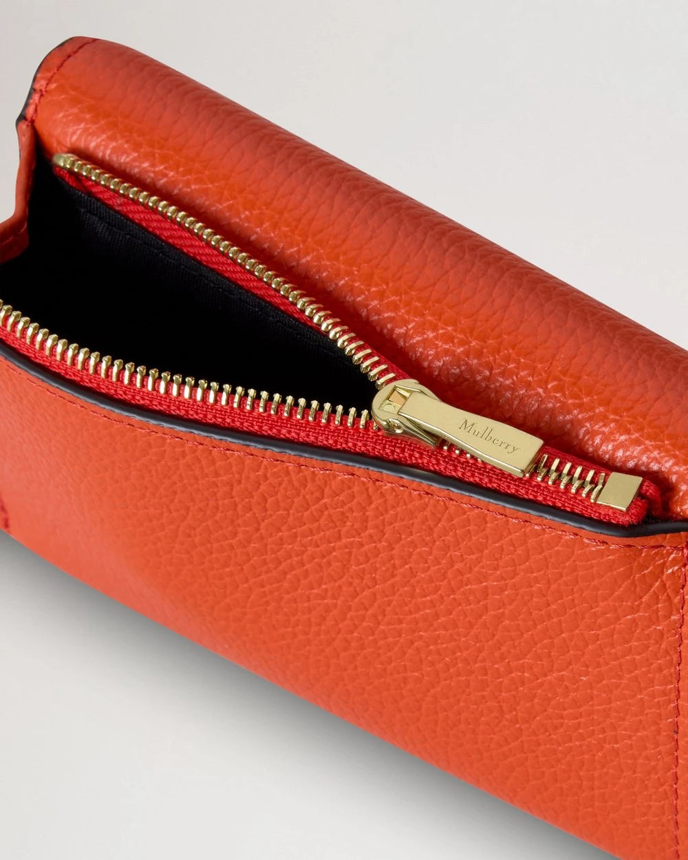 Folded Multi-Card Wallet, Coral Orange