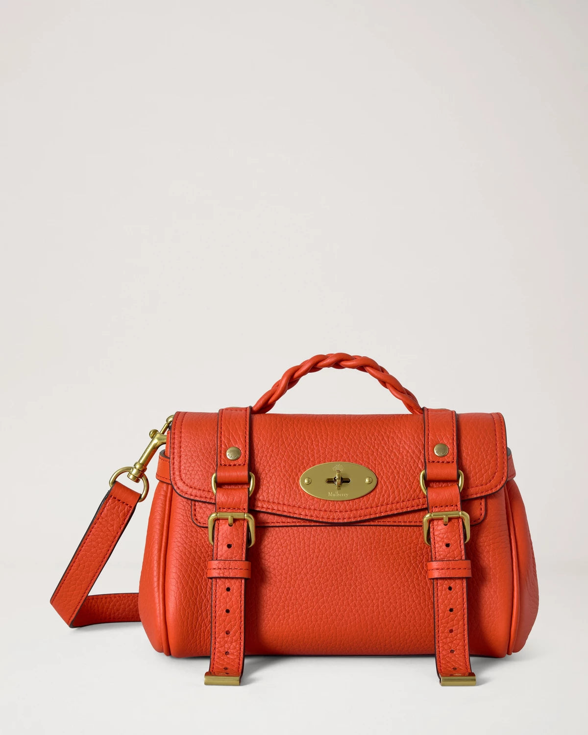 Mini Alexa Coral Orange Heavy Grain
