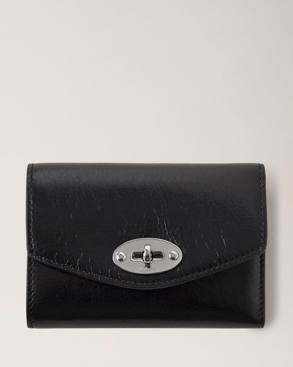 Darley Folded Wallet, Black - Silver