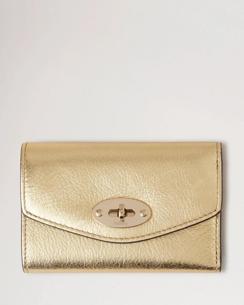 Darley Folded Wallet, Soft Gold Washed Metalic