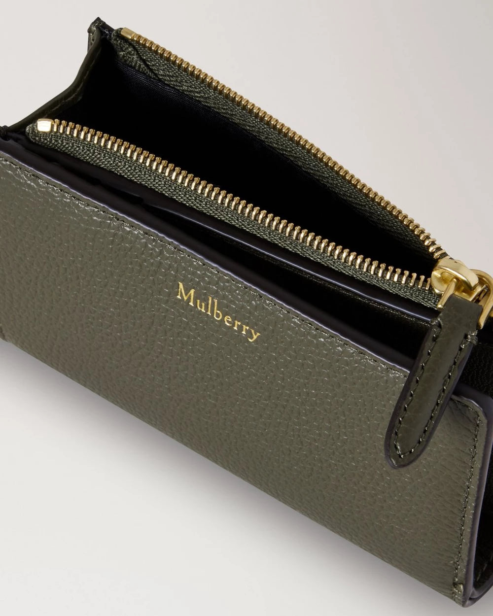 Continental Bifold Dragkedja Plånbok, Junipergrön