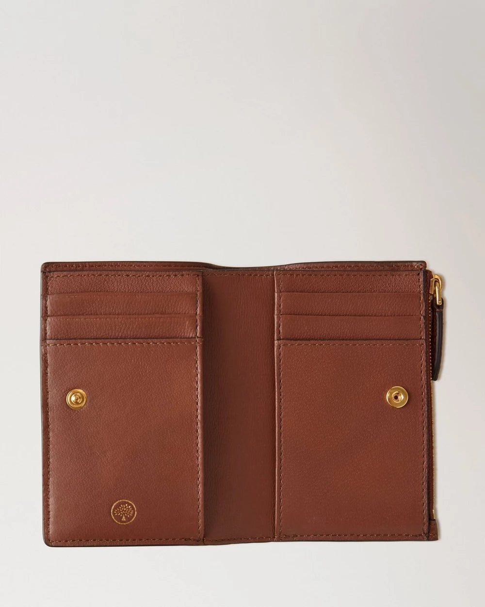 Continental Bifold Plånbok med dragkedja, Ek