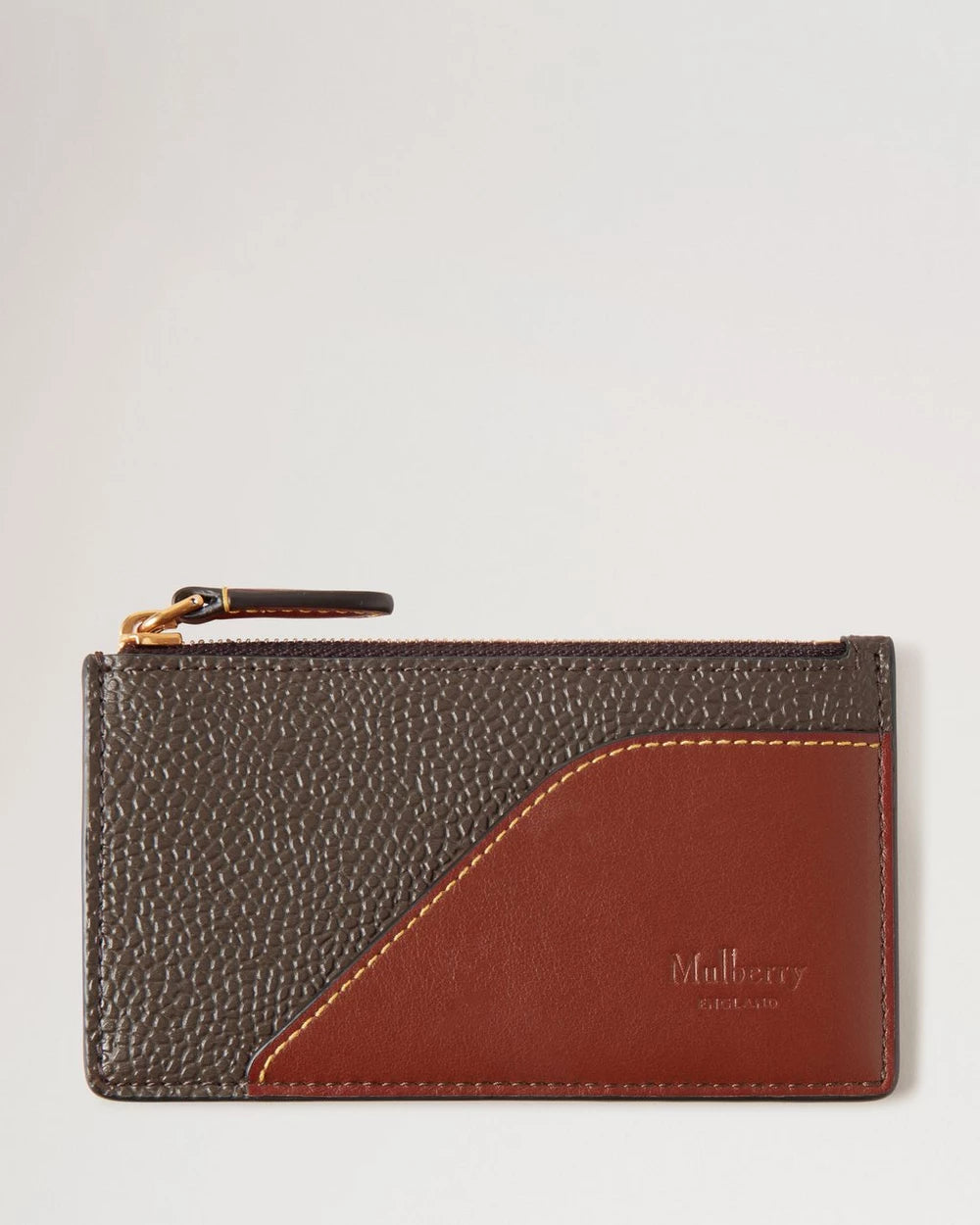 Heritage Long Zip Card Holder, Mole-Cognac