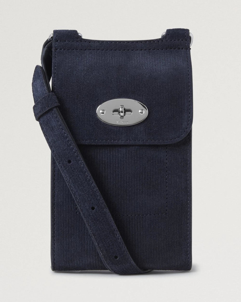 Mini Antony Pouch Corduroy Suede, Dark Blue