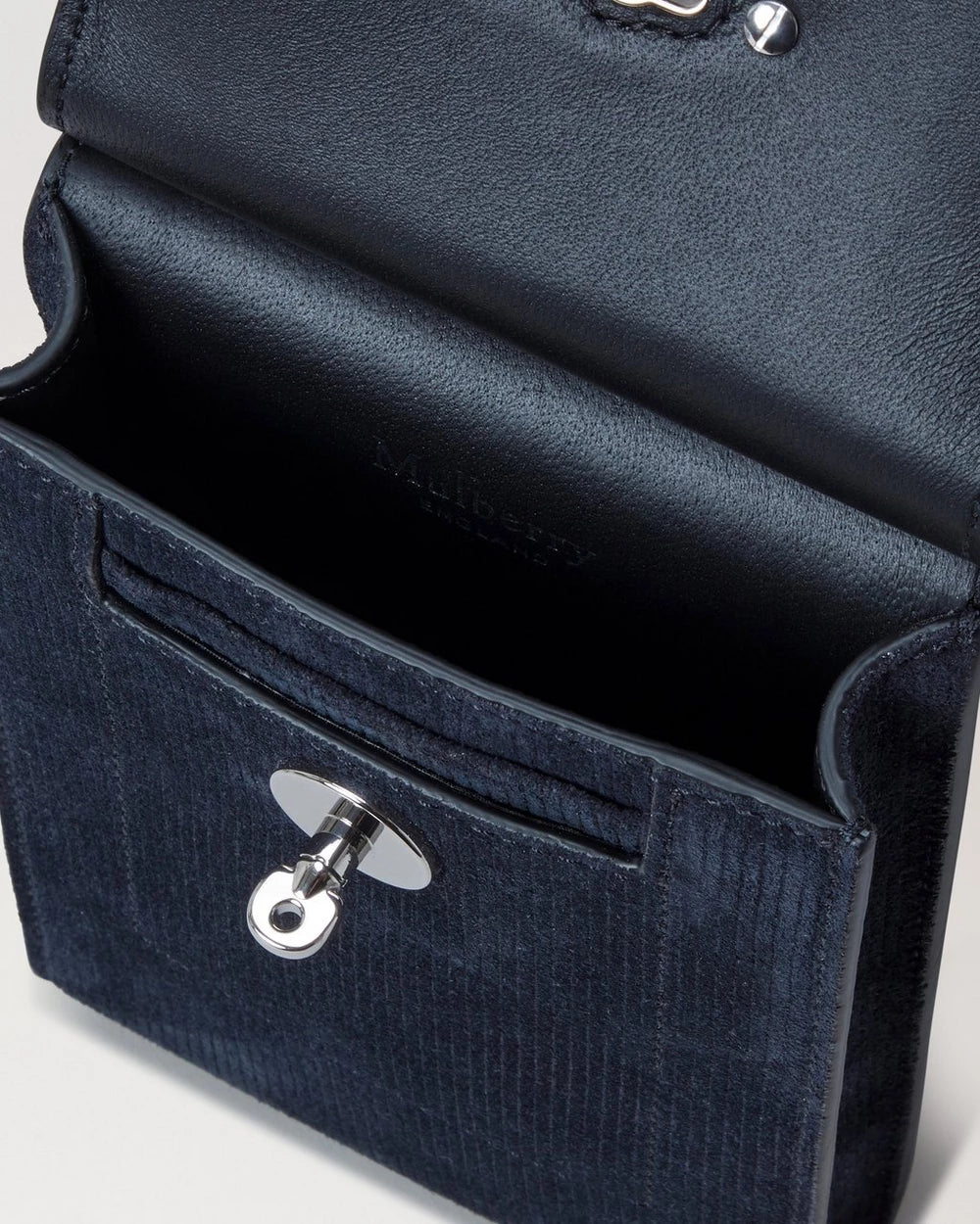 Mini Antony Pouch Corduroy Suede, Dark Blue