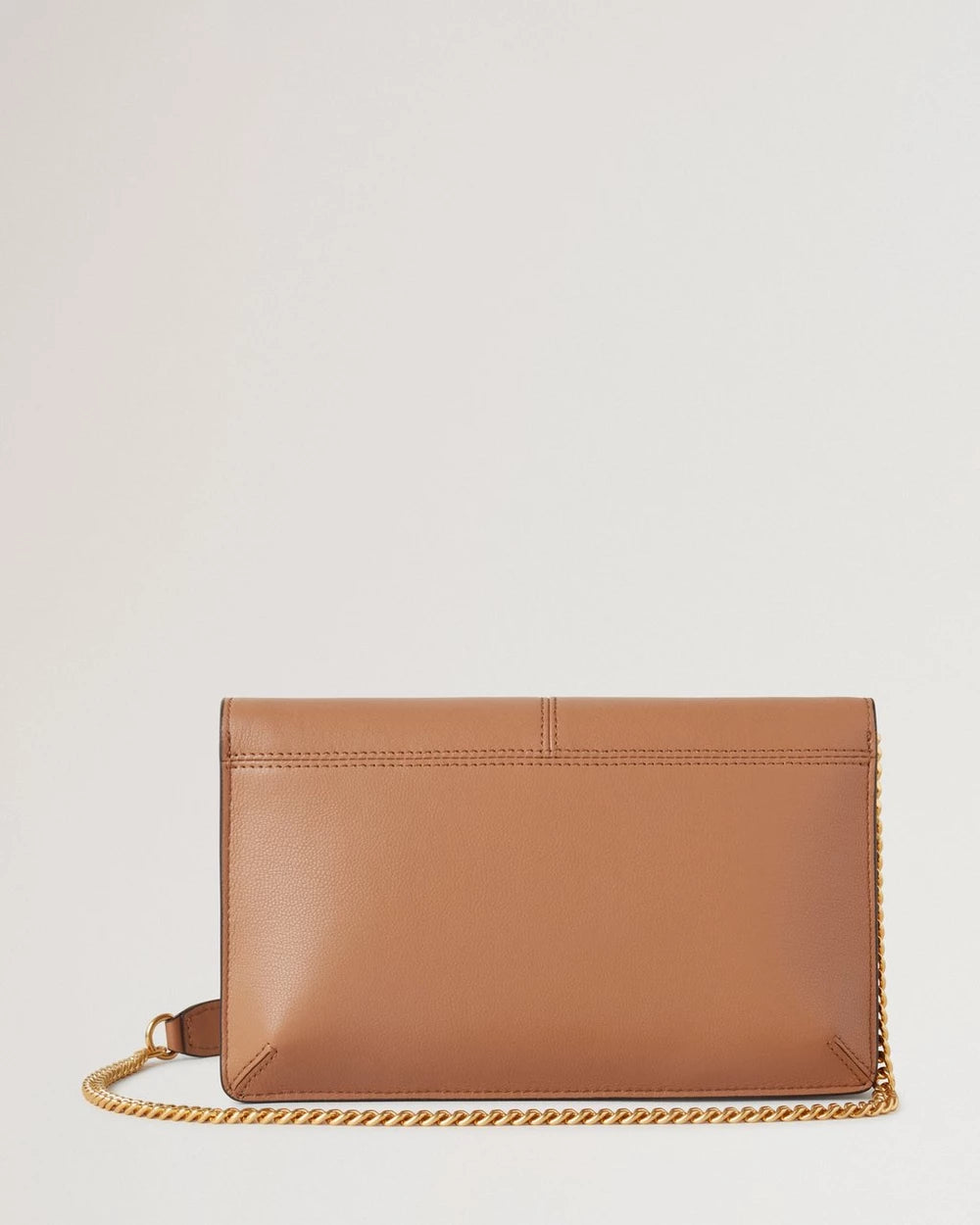 Press Stud Pochette on Chain, Sable