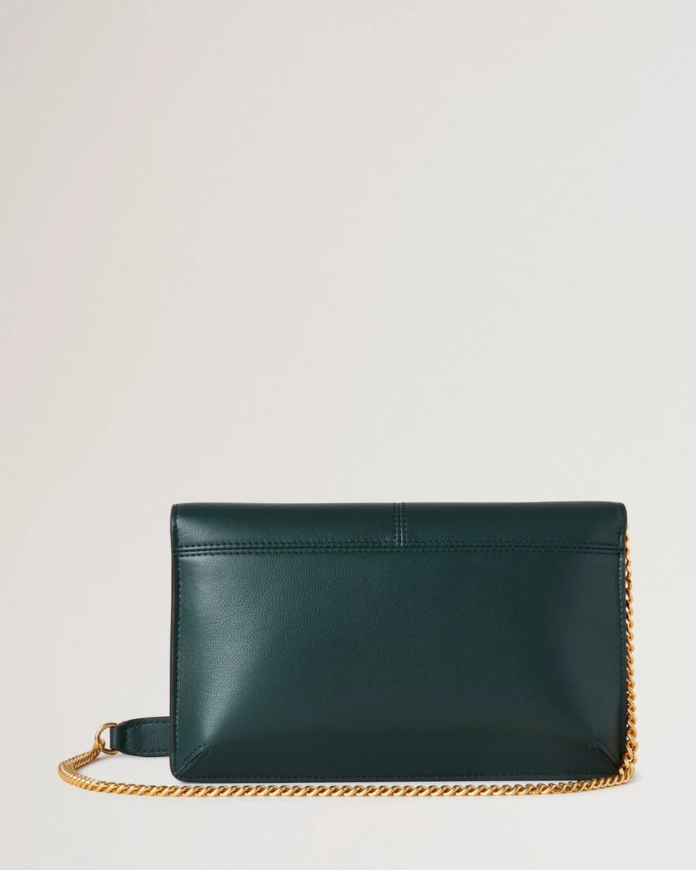 Press Stud Pochette On Chain, Mulberry Green