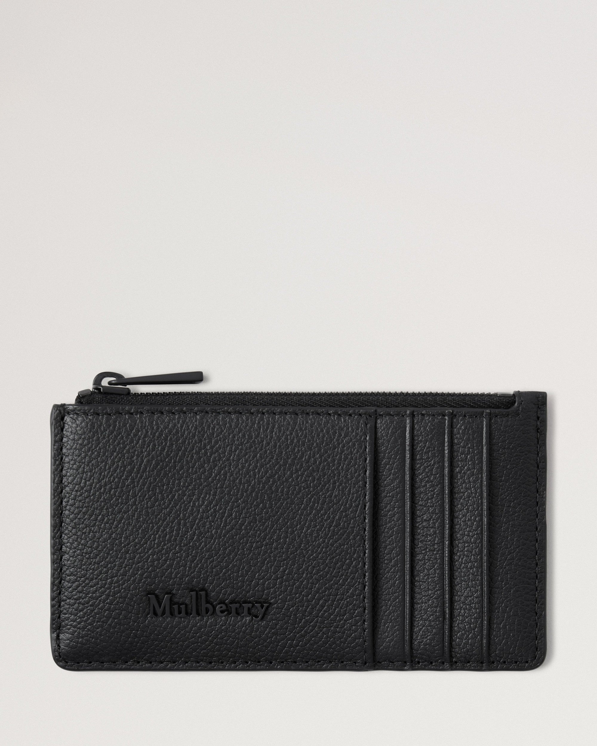 Farringdon Long Zipped Credit Card Holder, Black