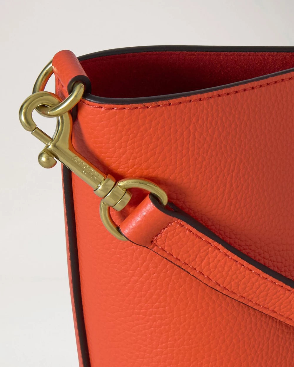 Mini Bayswater Tote, Coral Orange