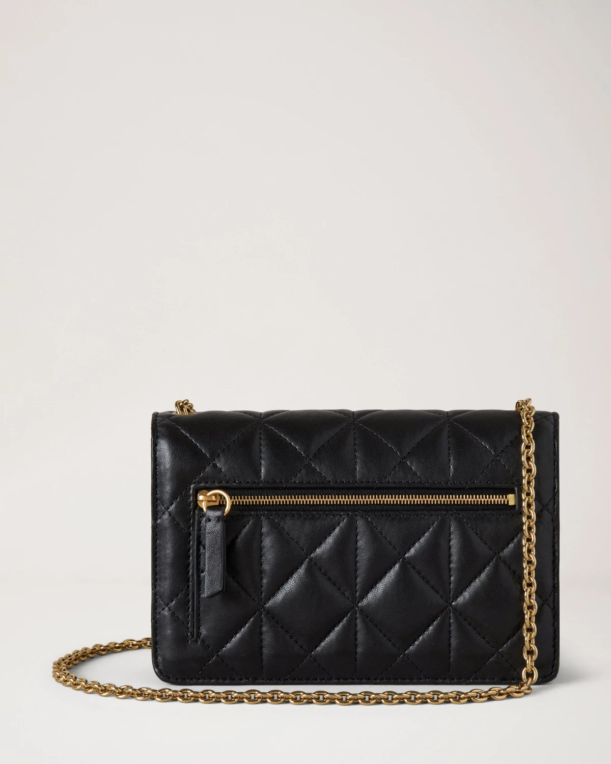 Liten Darley, svart quiltad nappa