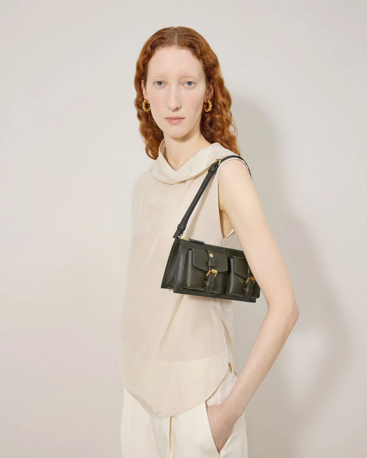 Mini Roxanne Shoulderbag, Juniper Green