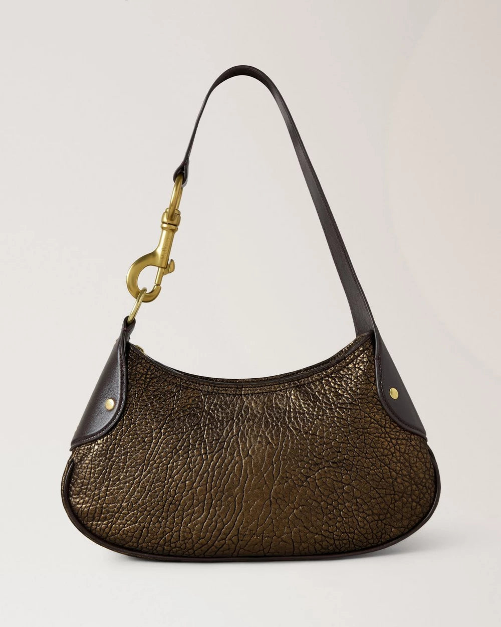 Small Hackney Shoulderbag, Metallic Bronze