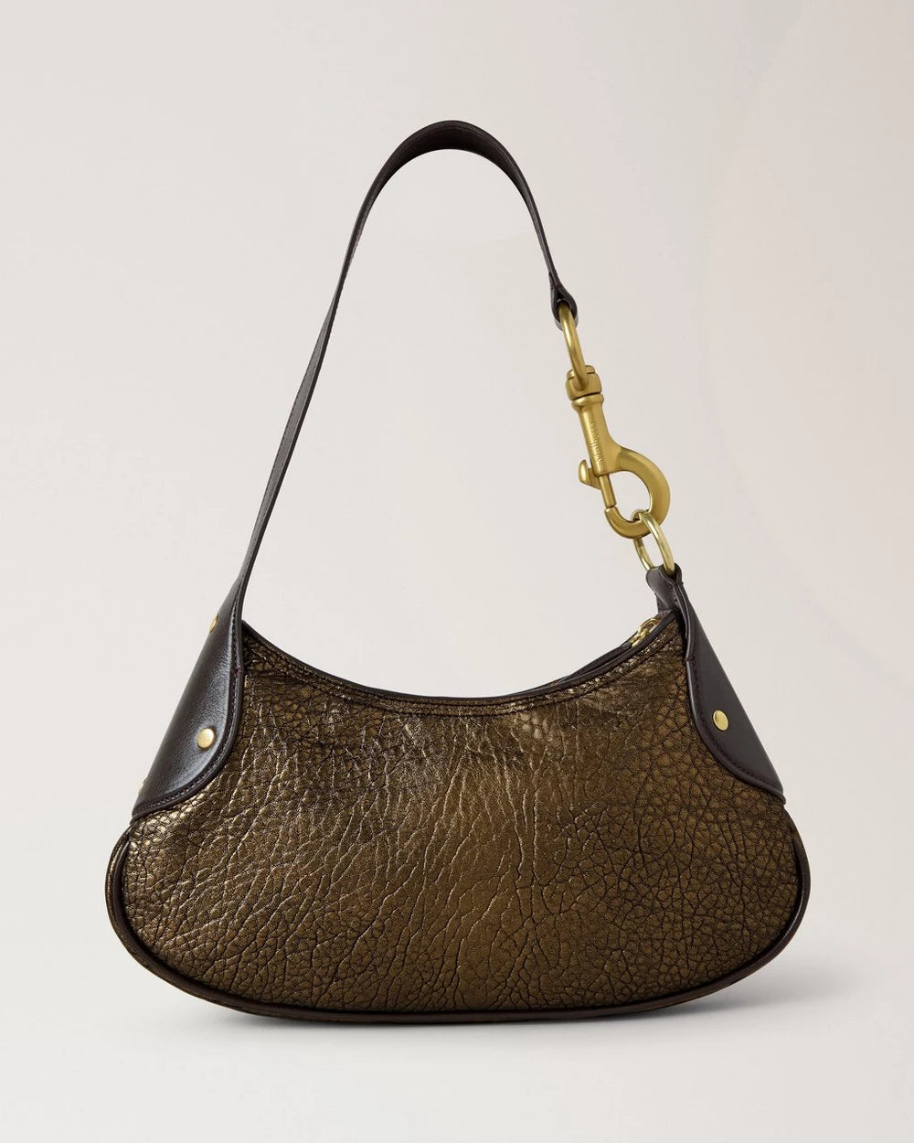 Small Hackney Shoulderbag, Metallic Bronze