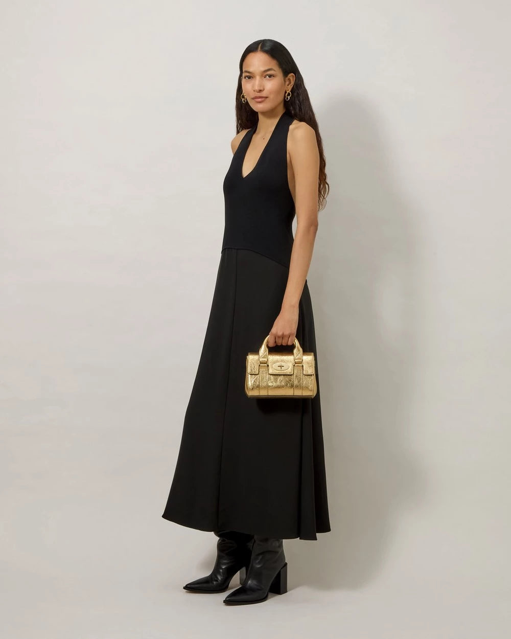 Mini Bayswater, Somerset Gold Grainy Metallic